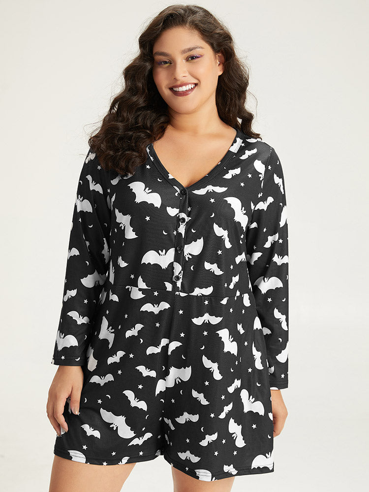 JERSEY BAT SLEEVE JUMPSUIT PREY