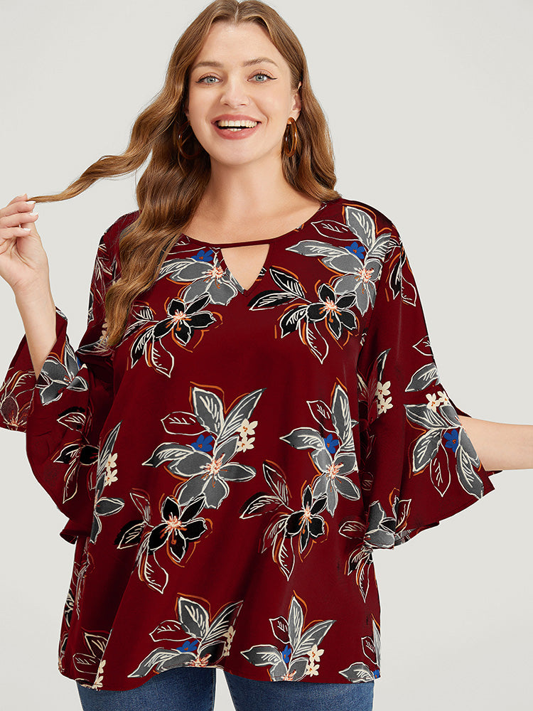 Floral Keys Blouse main image 0