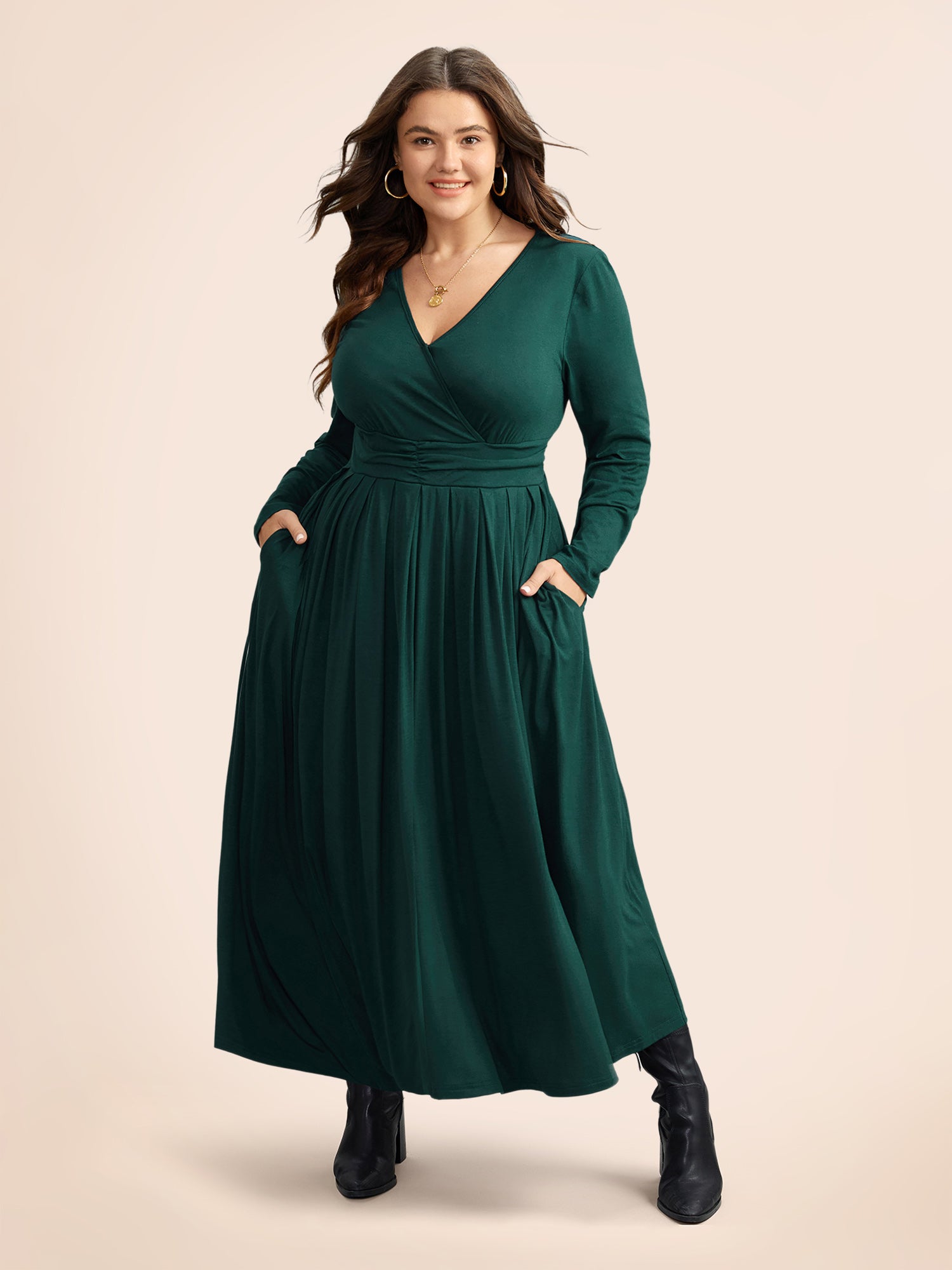 Green plus size hotsell