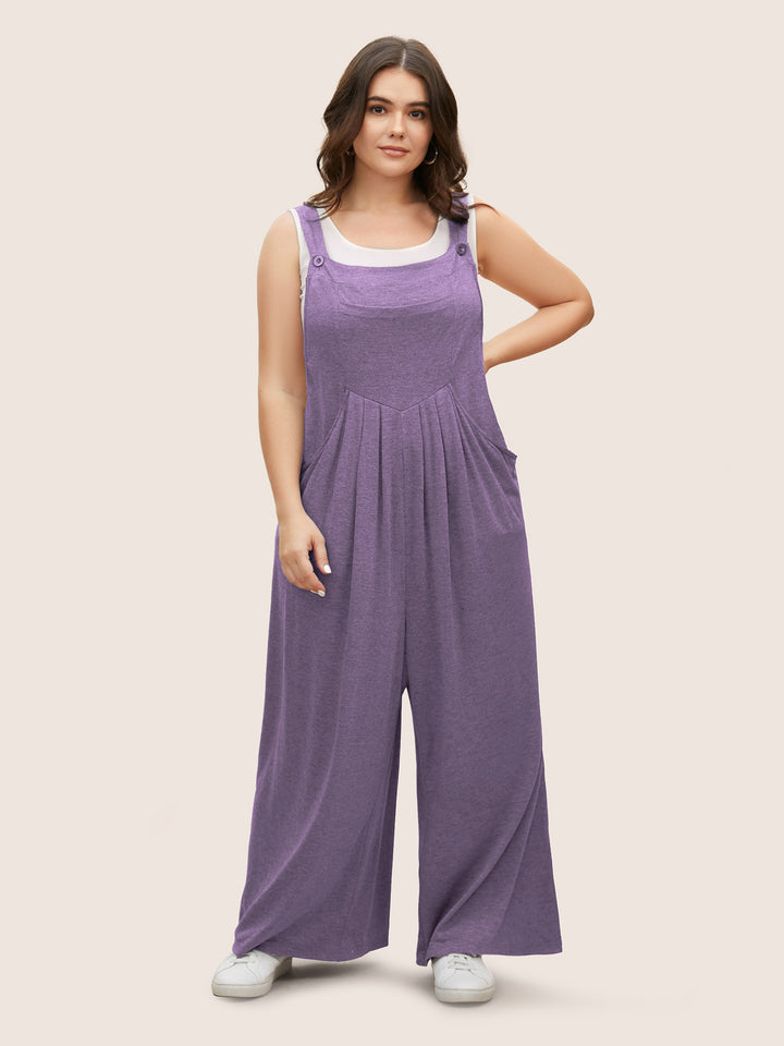 Supersoft Essentials Solid Pleated Pocket Jumpsuit – BloomChic