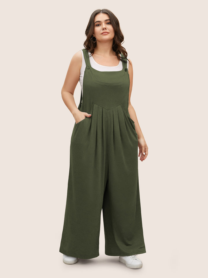 Supersoft Essentials Solid Pleated Pocket Jumpsuit – BloomChic