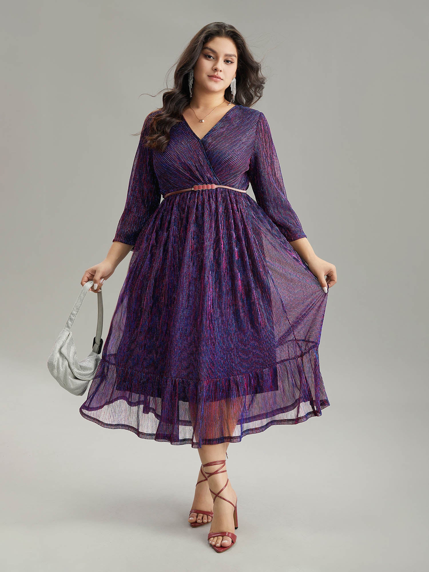 Purple going out dress best sale