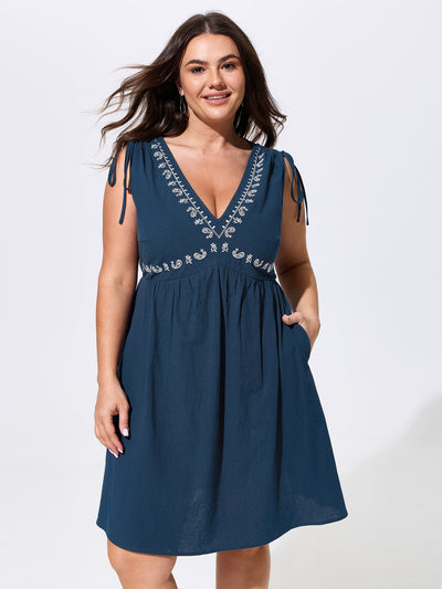 knee length plus size boho dress Nemidor Plus Size Maxi Dresses for Curvy Women Summer Casual Boho Ditsy Floral Print Layered Flared Long Dress with Pocket(304,14,Beige Flower) at Amazon Women's Clothing store