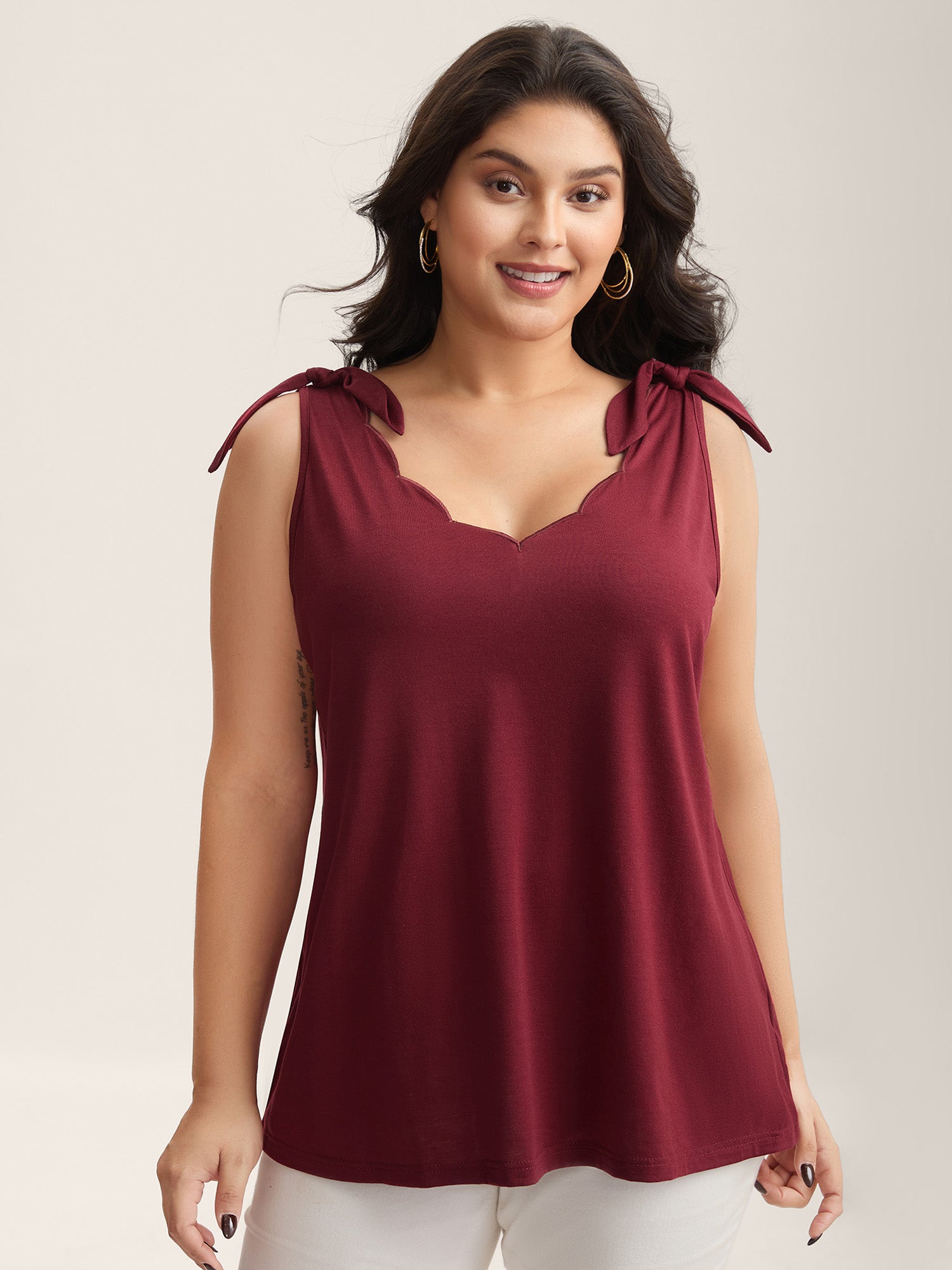 plus size bride tank top