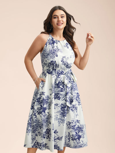 Plus Size and Curvy Floral Dresses for Women Sizes 10-30 | BloomChic   Tagged "Blue"
