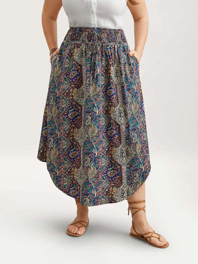 Full Circle Skirt Pattern Full Maxi Skirt With Pockets Beverly