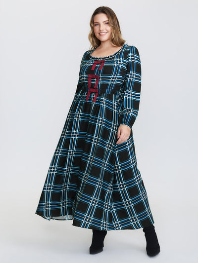 chinese dress ladies Dress Casual Maxi By Bloomchic In Magenta, Size:3X main image 1
