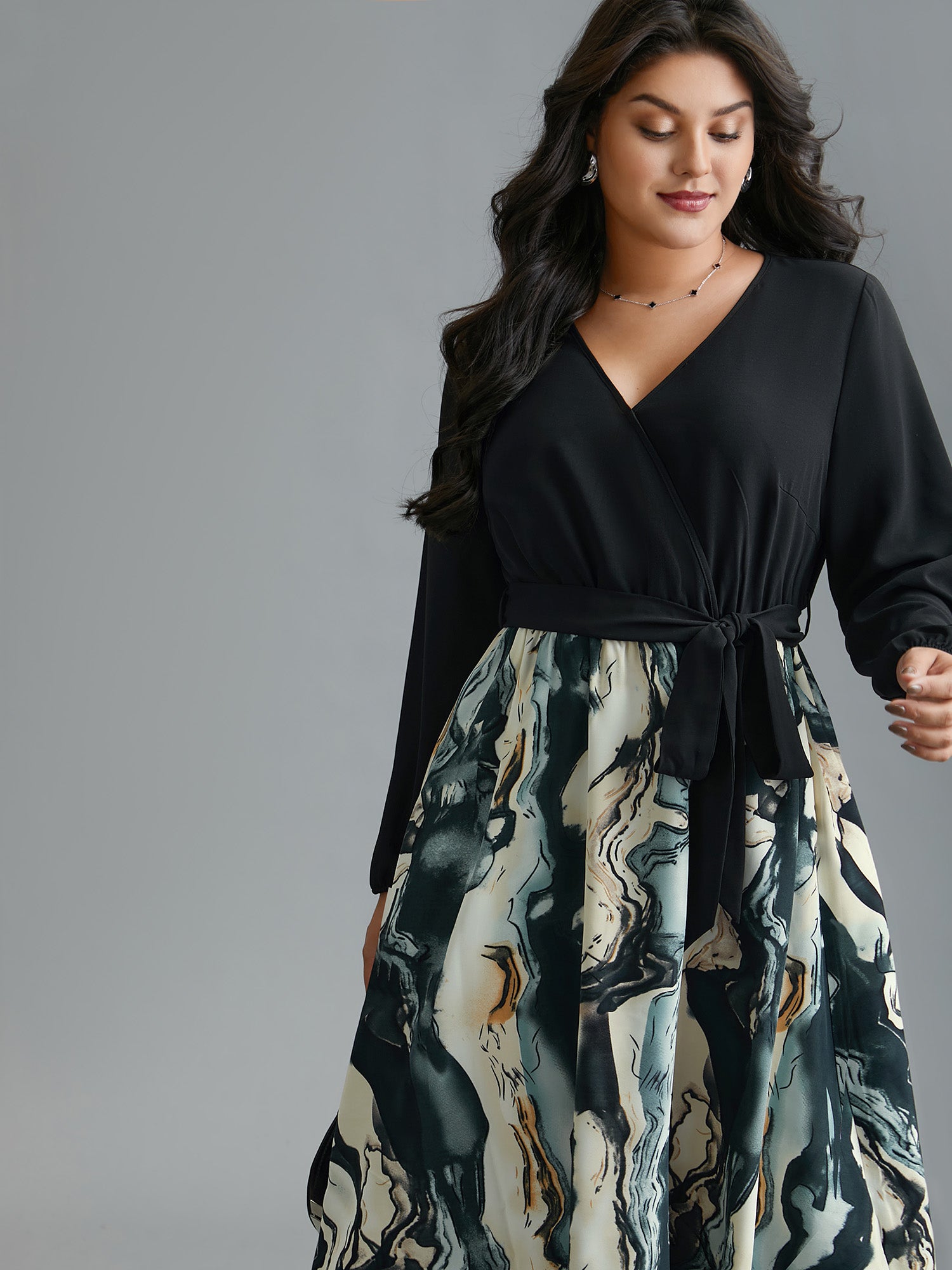 Curvy wrap dress on sale