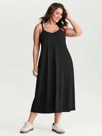 flowy stretchy dress ELEGANCE FLOWY DRESS SIZE ONE SIZE fits upto 3XL / Purple main image 0