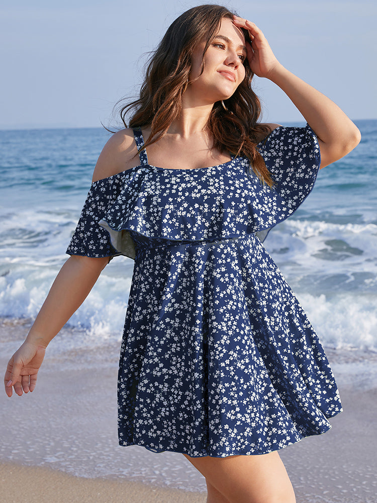 Cold Shoulder Tagged Pink BloomChic