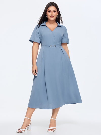ruffled wrap dress Plus Size Juliet Ruffle Wrap Midi Dress
