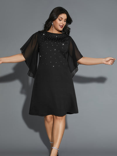 metallic drop waist dress Hatley Pretty Patches Metallic Drop Waist Dress