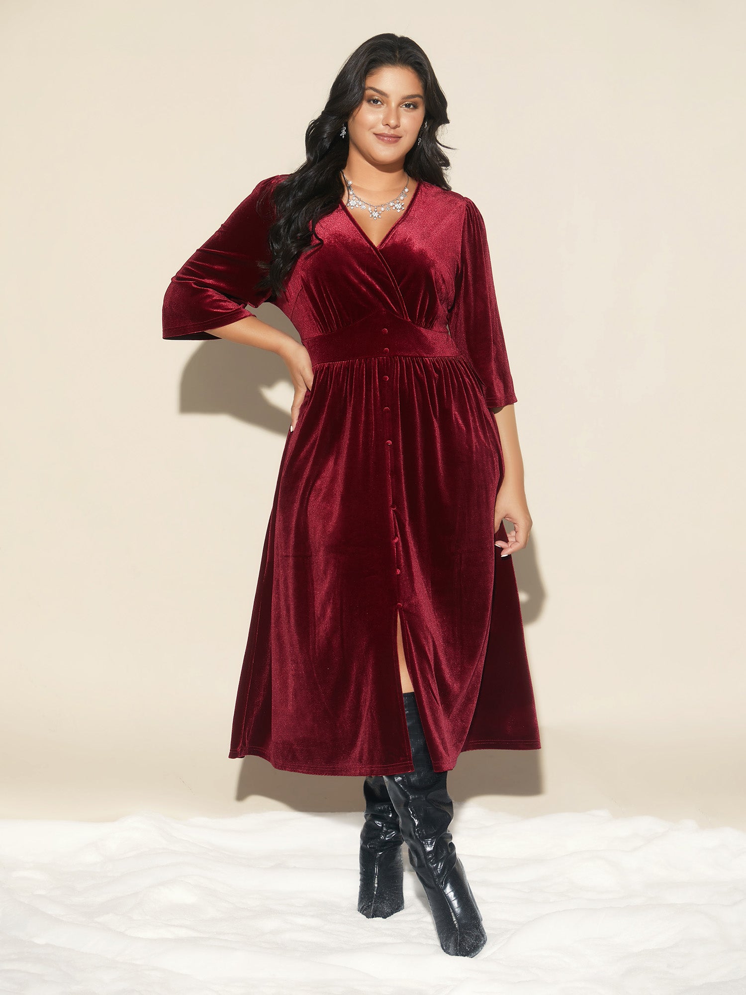 Curvy party dresses hotsell