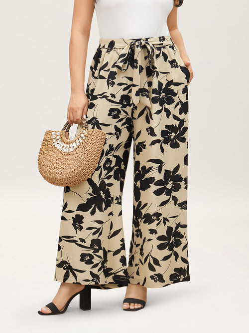 TIE SIDE PANT FLORAISON