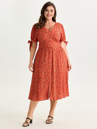 sachin and babi light blue dress Plus Size Red Wrap Dress | Red Wrap Dress main image 0
