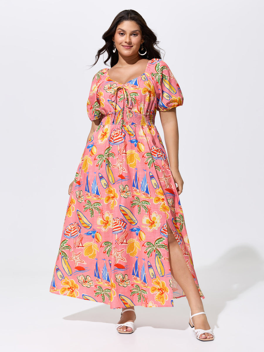 maxi dresses for tropical vacation Fearless Travels Green Tropical Maxi Dress  Shop the Mint