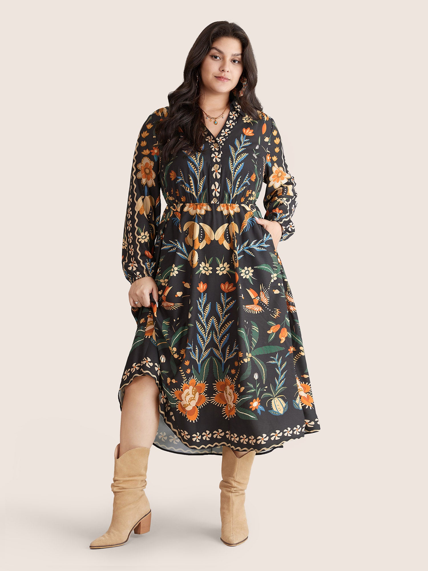 Boho chic plus size best sale