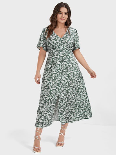 green plus size wrap dress Infinity Dress/Wrap Convertible Bridesmaid Dress/Custom Size/30+ Color Floor 39 inches / Plus(16-26) main image 1