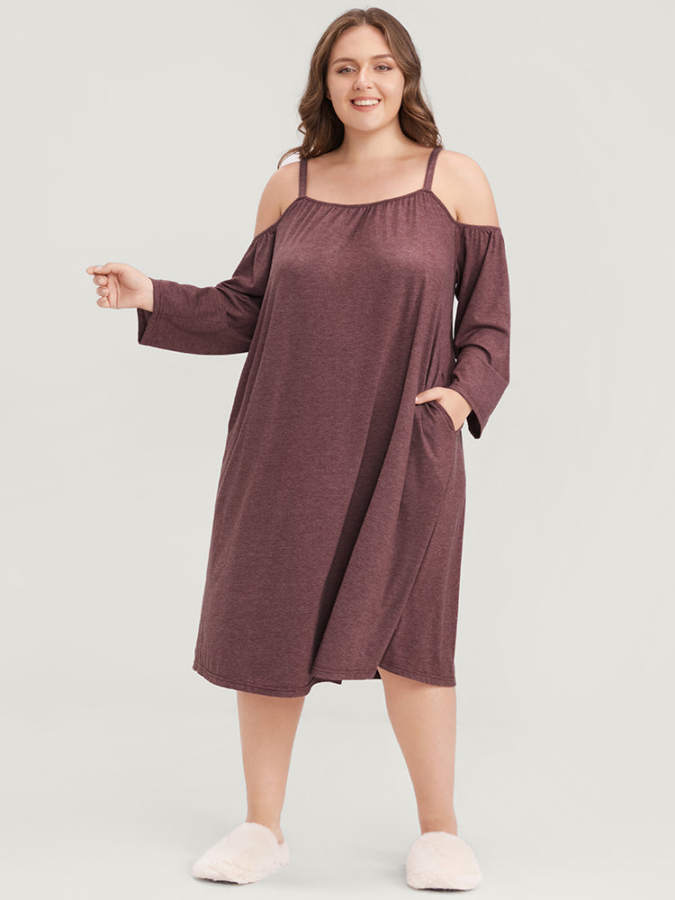 Cold shoulder dress with pockets store