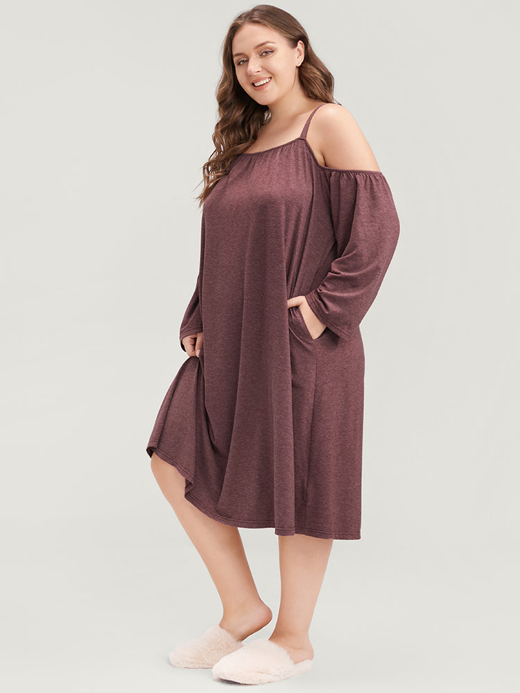 Sweet Dreams Cold Shoulder Nightgown