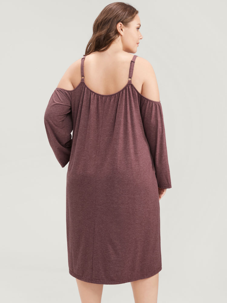 Sweet Dreams Cold Shoulder Nightgown