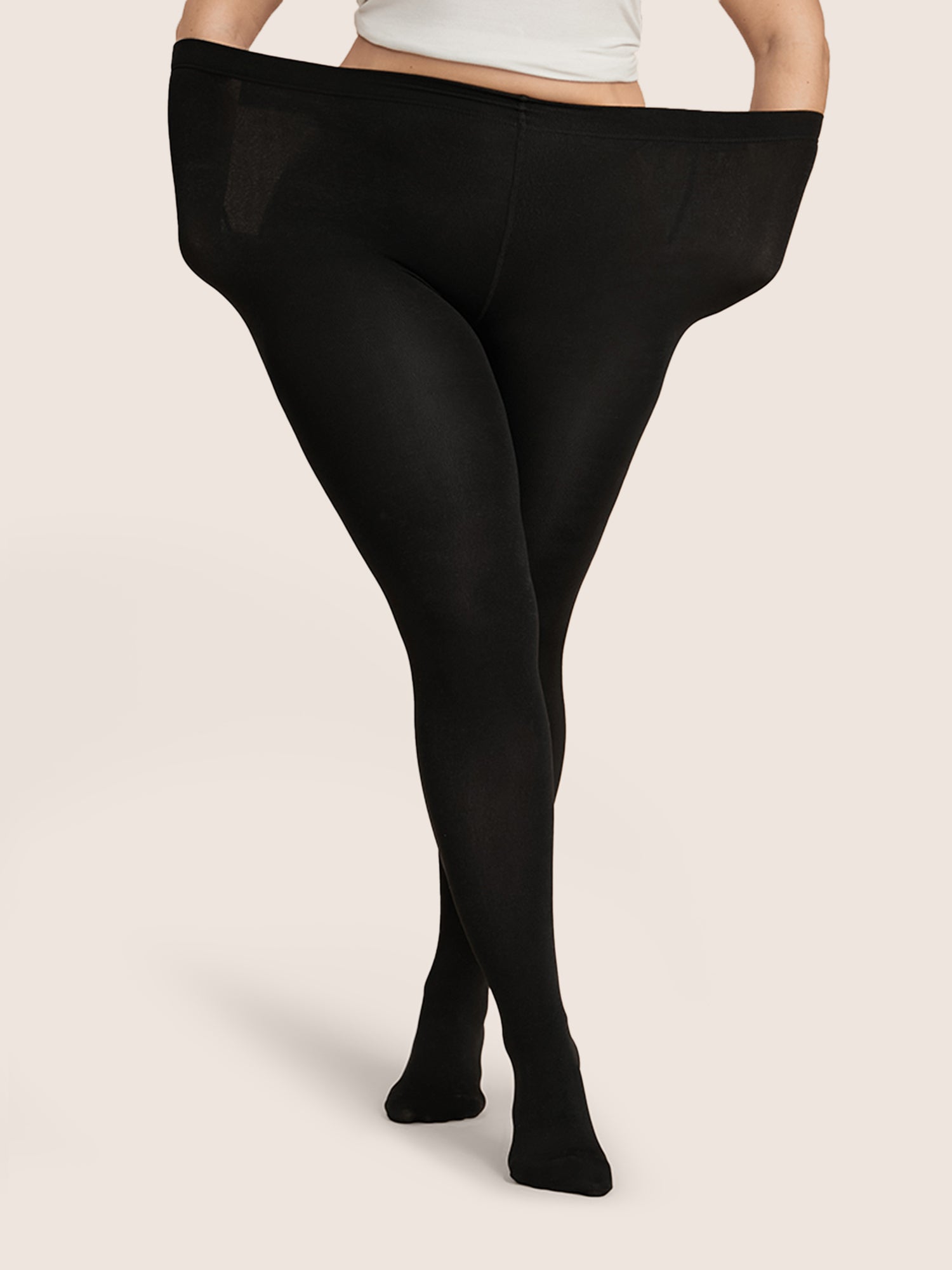 680D Solid Thermal Lined Tights