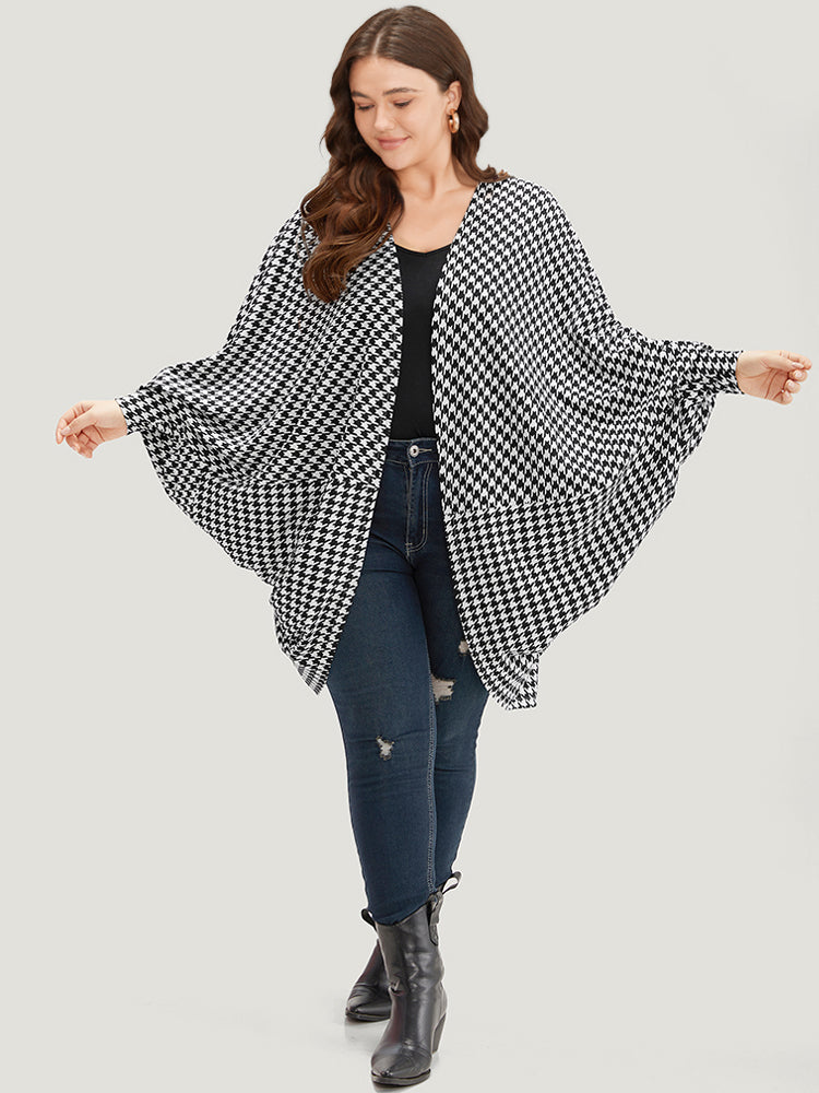 Timeless Houndstooth Kimono main image 1