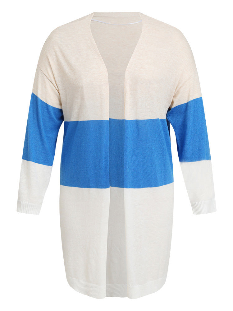 Supersoft Essentials Contrast Open Front Lightweight Cardigan