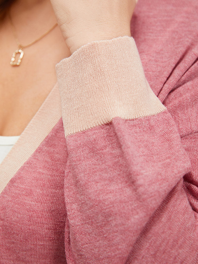 Supersoft Essentials Two Tone Pocket Tunic Cardigan