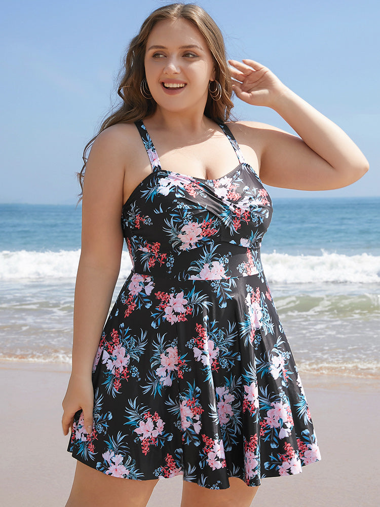 Beach Swim Dress Size 10 Plus Size Bathing Suit For Women For Swimming Wincolor Women's Plus Beach Swim Dress Size 10 Plus Size Bathing Suit For Women For Swimming Wincolor Women's Plus